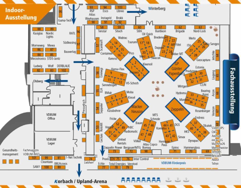 Lageplan Fach-Ausstellung 2025