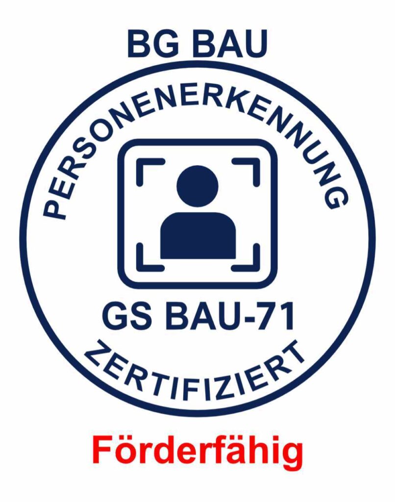 Nach GS Bau-71 förderfähig - KI-Arbeitraumüberwachung - WorkWarn