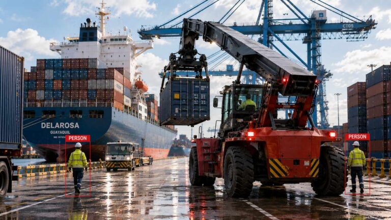 WorkWarn - KI-Sicherheitssysteme für Fahrzeuge im Hafen