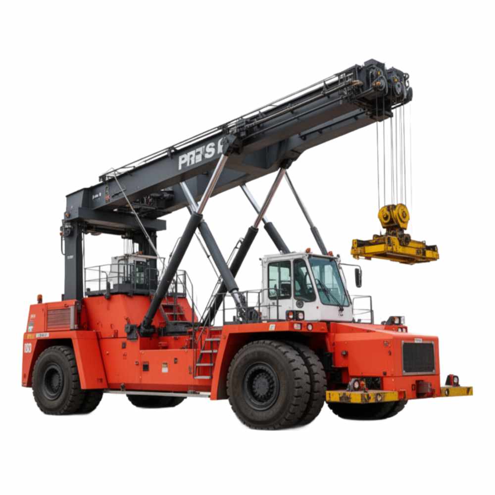 WorkWarn Reach Stacker - Greifstapler KI-Personenerkennung Hafen
